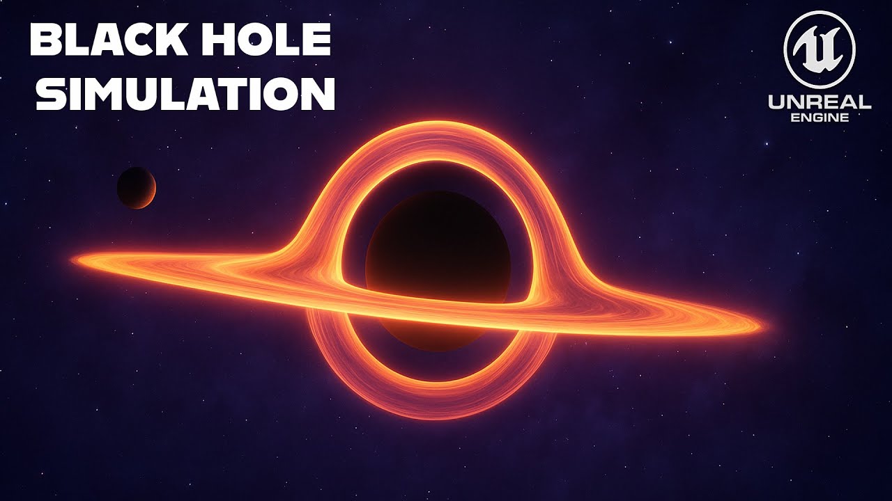 Real-Time Black Hole Simulation in Unreal Engine 5