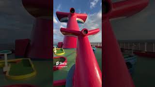 Cruise Shorts - Double Fun Ship Funnels on the Carnival Sunshine Cruise Ship