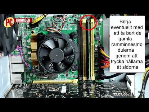 Montera mer ramminne i en stationär pc