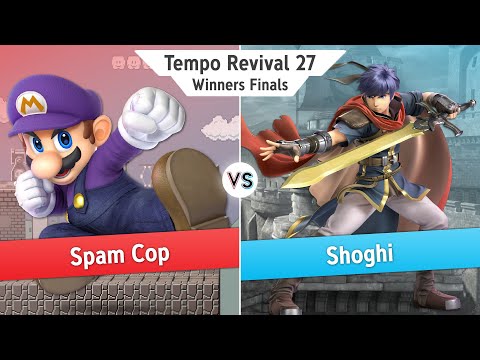 Tempo Revival 27 - Spam Cop (Mario) Vs. Shoghi (Ike) - Winners Finals - Smash Ultimate