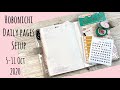 Hobonichi Cousin Avec || Daily pages setup || 5-11 Oct 2020 ||