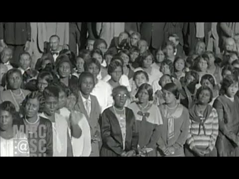 600 Voices Choir Singing Negro Spiritual in 1929, Waco, TX