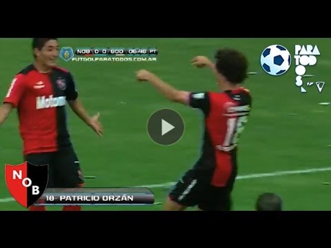Gol de Orzán. Newell's 1 - Godoy Cruz 0. Fecha 13. Torneo Inicial 2013. Fútbol Para Todos