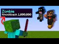 Minecraft But All Mobs Have Insane Knockback