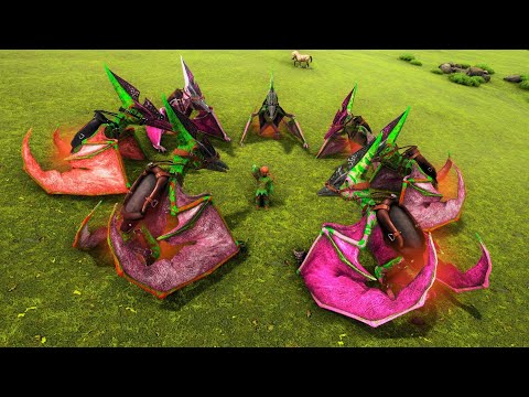 ARK: Survival Evolved - Alpha Pteranodon Air Squad Rules !!! ARK MODDED MEGA ExCORE E21