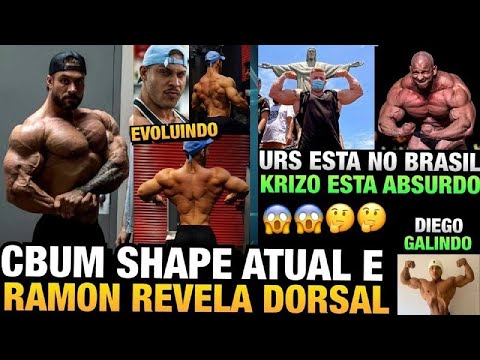 RAMON MOSTRA DORSAL MUITO DENSA - CBUM SHAPE ATUAL ( ELE AINDA ESTÁ SECO ) - URS NO BRASIL E MAIS