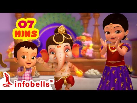 Vinayakudu Saktivantamaina Vinayakudu - Ganesh Kids Song | Telugu Rhymes for Children | Infobells