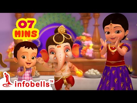 Vinayakudu Saktivantamaina Vinayakudu - Ganesh Kids Song | Telugu Rhymes for Children | Infobells Teluguvoice