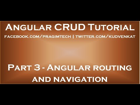Angular routing and navigation