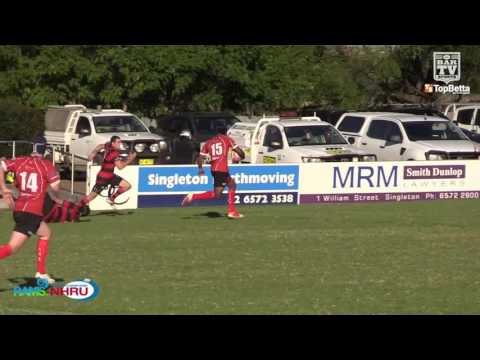 2016 NHRU Round 5 Premier 1 Highlights - Singleton Bulls v Waratah