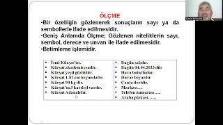 ÖLÇME 4: Ölçme - Ölçme Kuralı - Ölçüt - Ölçüm