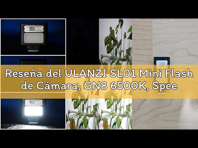 Vídeo relacionado con ULANZI SL01 Mini Flash de Cámara, GN8 6500K, Speedlite Manual, 4 Niveles de Potencia (1/8~1/1), Compatible con Nikon, Sony, Fujifilm, Panasonic, Diseño Compacto y Portátil, Carga Rápida Type-C