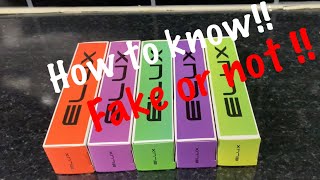 Elux legend disposable vape!! How to know it’s fake or notEasy to find!! @nirjhordn