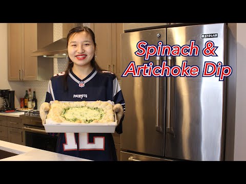 Spinach and Artichoke Dip with Dough Balls