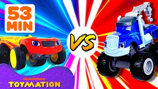 Download lagu Race Car Blaze vs. Pirate Crusher Compilation! | Blaze and the Monster Machines Toys | Toymation mp3