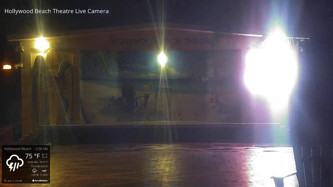 Live webcam view of Teatro de Hollywood Beach en Directo