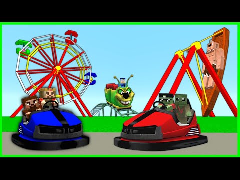 ŞEHİRDEKİ HERKES LUNAPARKA GİTTİ! 😂 - Minecraft