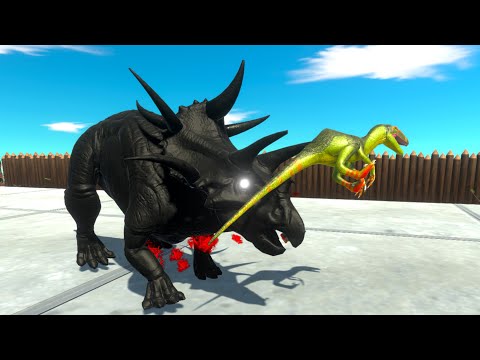RACE SURVIVAL HUNTED by DARK TRICERATOPS - Animal Revolt Battle Simulator ARBS