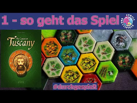 Cyrils Brettspiele - The Castles of Tuscany (S229E01) - Regeln & Komponenten