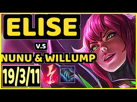 WARDEN (ELISE) vs NUNU & WILLUMP - 19/3/11 KDA JUNGLE GAMEPLAY - EUW Ranked MASTER