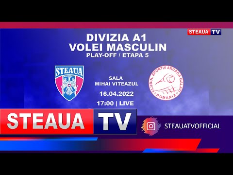 STEAUA BUCUREȘTI - CSM ARCADA GALAȚI  | DIVIZIA A1VOLEI MASCULIN PLAY-OFF/ETAPA A 5-A |