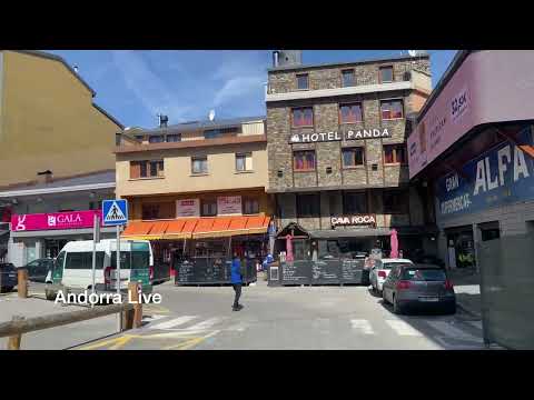 🇦🇩 WALKING TOUR through PAS DE LA CASA. The COLDEST PLACE IN ANDORRA 🥶 4K