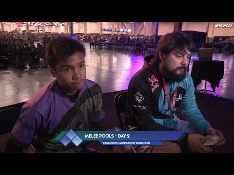 EVO 2018 - Mang0 (Falco) Vs. Rocky (Falco) Melee Pools