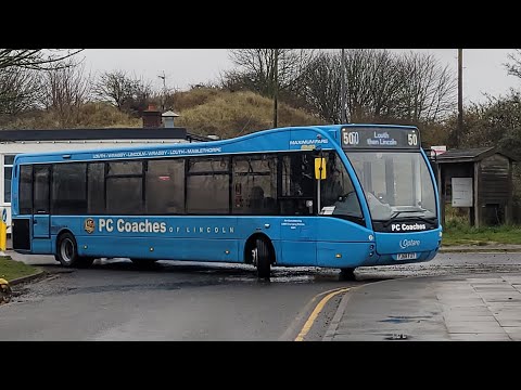 Ride over to Louth on pc coaches Optare versa YJ68 FXY on a 50 for lincoln from mablethorpe