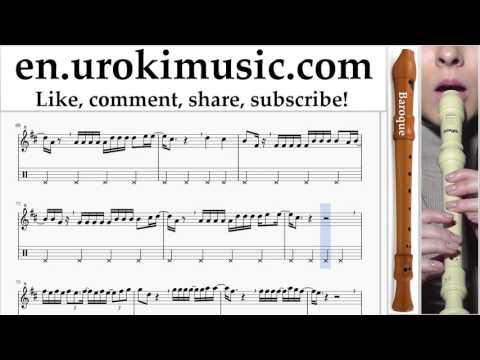 Recorder lessons (B.) Luis Fonsi ft. Daddy Yankee - Despacito Sheet Music Tutorial Part#2 um-i352