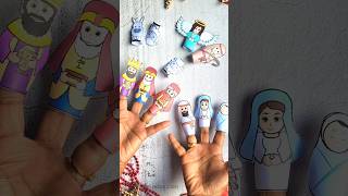 DIY Finger puppets for Nativity Storytelling #easycrafts #kidscraft #christmascrafts #nativitycraft