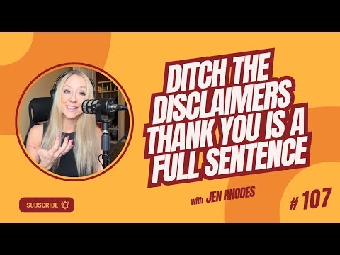 THANK YOU is a complete sentence!  Ignite Your Impact Podcast Ep 107