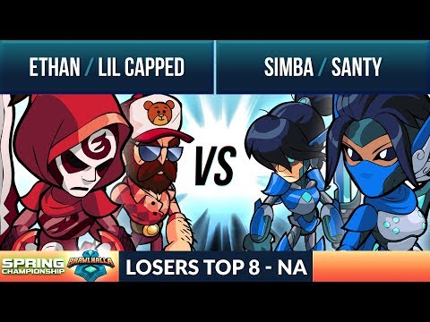 Simba & Santy vs Lil Capped & Ethan - Losers Top 8 - Spring Championship NA 2v2