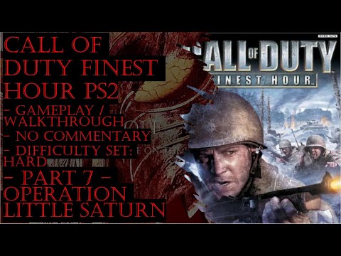 Call Of Duty Finest Hour PS2 (Hard) Gameplay Walkthrough Part 7 (No Commentary)