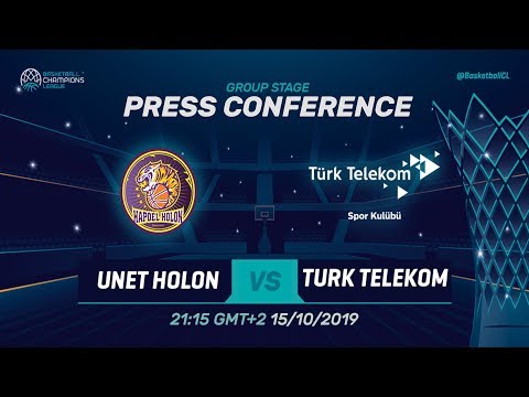UNET Holon v Türk Telekom - Press Conference - Basketball Champions League 2019-20