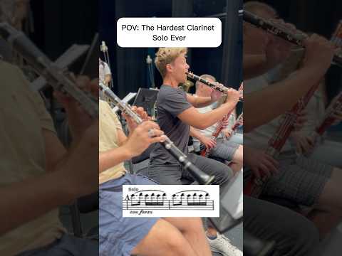 The hardest clarinet solo ever #clarinet