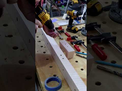 Stall Bars DIY, Curly Maple - Step 11 - Pre-Drill Wall Attachments - Michigan #Woodworking #shorts