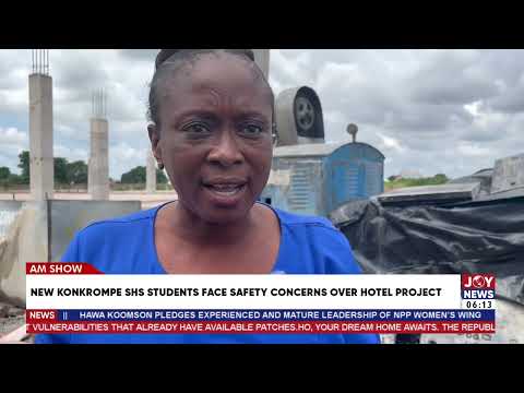 Hotel Next Door: New Konkrompe SHS students face safety concerns over hotel project