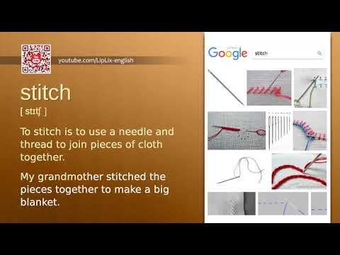 Stitch : C2 level english vocabulary lesson, www.LipLix.com