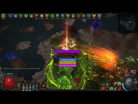 Path of Exile 3.20 Sanctum: Poisonous Concoction Pathfinder v Uber Shaper (less than 10 second kill)