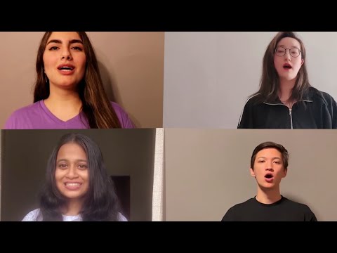 International students sing the Zhejiang University Anthem