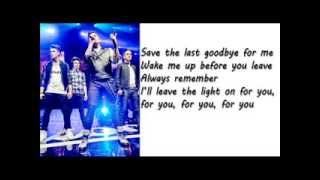 Union J - Last Goodbye (Lyrics)