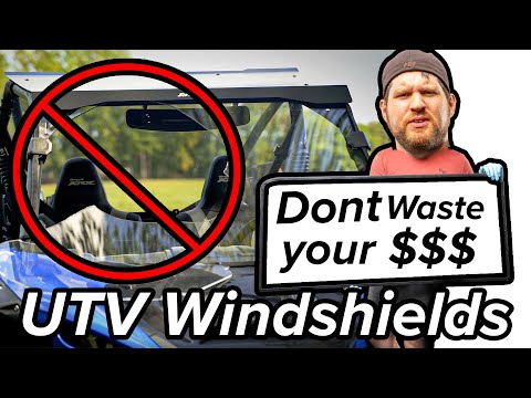 The BEST windshields for Side by sides/UTVs. Polycarbonate beats acrylic every time!