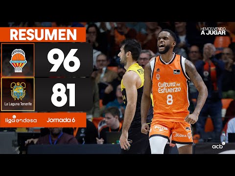 Valencia Basket - La Laguna Tenerife (96-81) RESUMEN  | Liga Endesa 2024-25