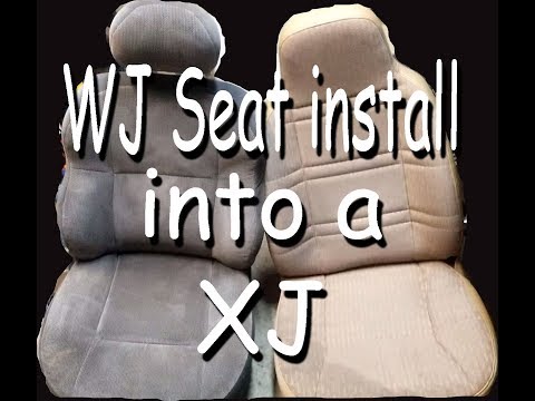 Installing Jeep grand cherokee WJ  seats into a Jeep Cherokee XJ