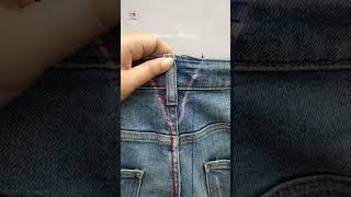 How to downsize jeans waist  Sewing tips & tri