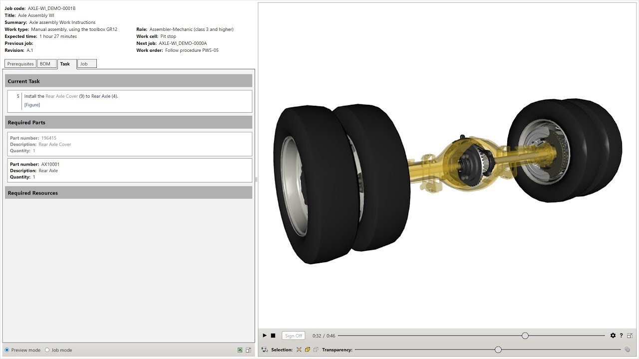 AXLE  ASSEMBLY WI RWI DE