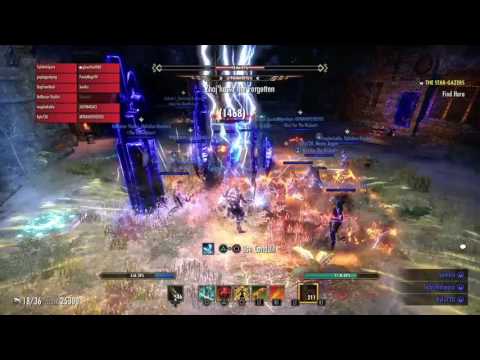Eso: Veteran Maw of Lorkhaj, First boss, Off Tank Pov