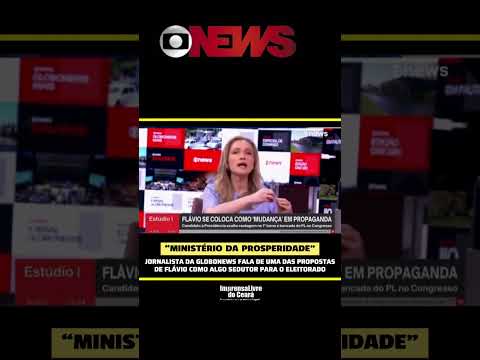 Jornalista da GloboNews fala de uma das propostas de Flávio como algo sedutor para o eleitorado