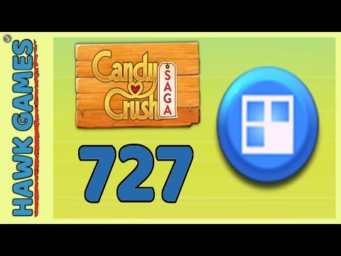 Candy Crush Saga Level 727 (Jelly level) - 3 Stars Walkthrough, No Boosters