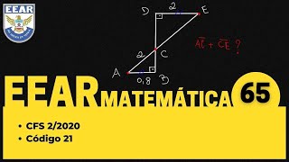 Como Fazer Semelhanca de Triangulos | Geometria Plana | EEAr 2020